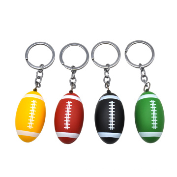 Aluminum Keychain Weed Smoking Pipe Tobacco Rugby Shape Design Rubber 45g Weed pipe Custom Logo Smoking accessories